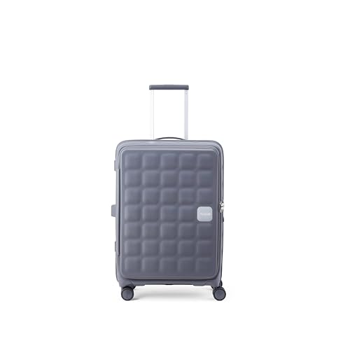 Image of American Tourister Bitbloc | Check-in Trolley Bag (68.5 cm) | 69 Ltrs | 360 8 Wheel Spinner | Hard Case | Recessed TSA Lock | 3 Years Global Warranty | Grey