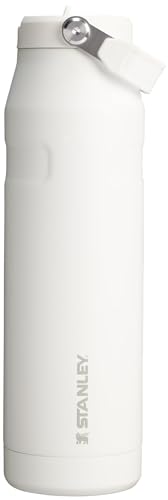 Image of Stanley IceFlow Flip Straw 2.0 Water Bottle 36 OZ | Built-In Straw with Larger Opening | Lightweight & Leak-Resistant | Insulated Stainless Steel | BPA-Free | Frost