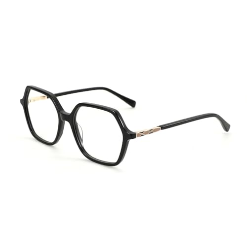 Lunettes de vue motif polygonal MUTYNE : style papillon géométrique en acétate