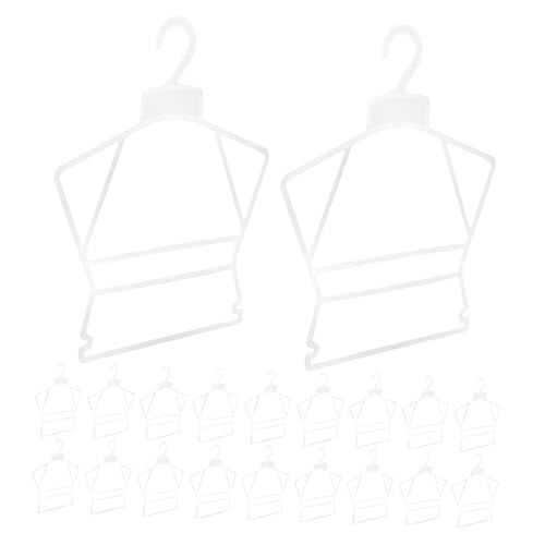 MAGICLULU Perchas para Ropa de Plástico Color Claro 20 Piezas, Perchas Infantiles para Armario Recién Nacido y Pequeños, Ideales para Organizar y Exhibir Ropa Infantil en Hogar y Tienda