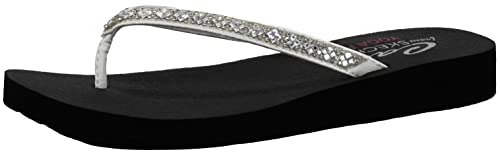 Image of Skechers Women's Meditation Perfect 10 Square Rhinestone Embellished Thong
