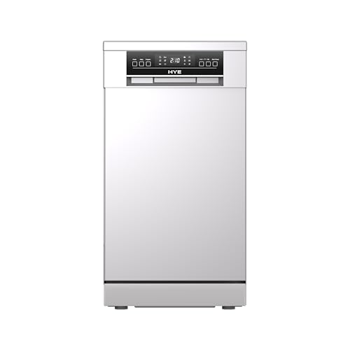 HYE Slimline Dishwasher - 9 Place Settings Versatile Wash Programs White