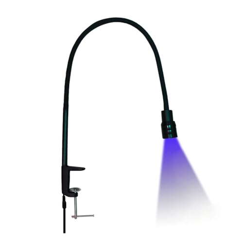 Jnchdghwa Lámpara de Escritorio de 10 W para Pestañas Postizas, Lámpara de Curado con Pegamento UV, Lámpara de Fototerapia LED.