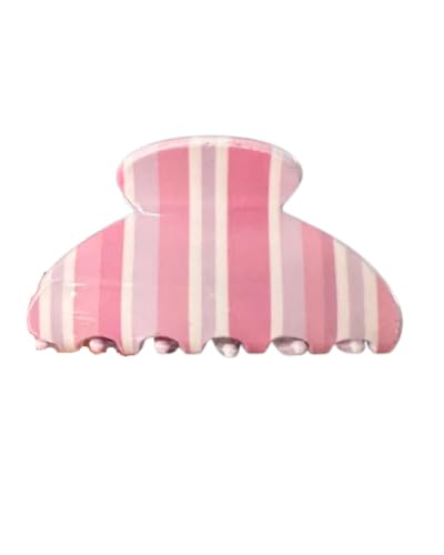 Almere Mini Claw Clip (Pink Stripe)