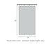 Carnation Home Fashions Vinyl Bathroom Window Curtain, Frosted Clear