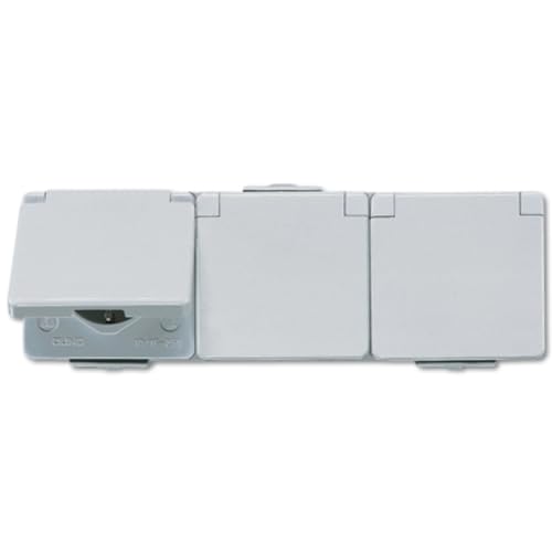 Jung 623 W bloc de 3 prises de type F pour cuisine moderne