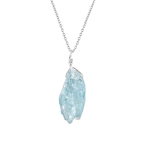QNAVIC Natural Raw Aquamarine Rough...