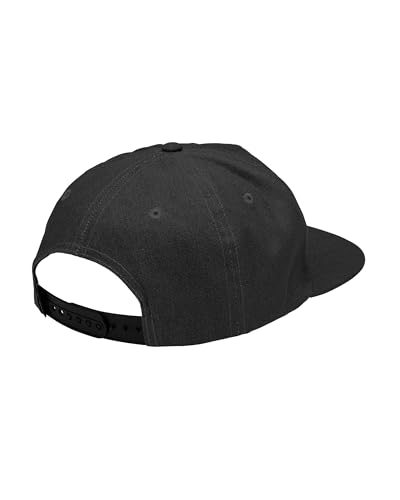 Image of Volcom Men's Snapback Hat - 6-Panel Twill Flat Brim Cap Adjustable Snap Closure