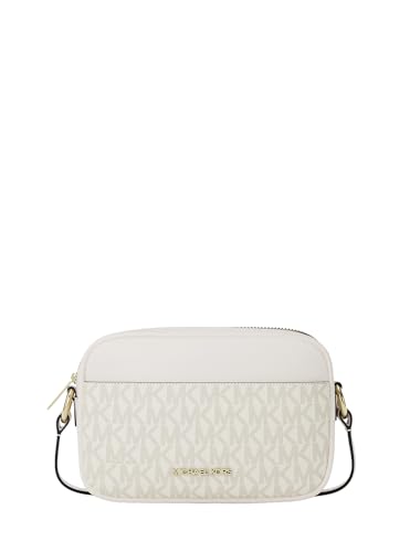 Michael Kors Jet Set Petite Sac Signature Logo à Bandoulière en Crème Clair