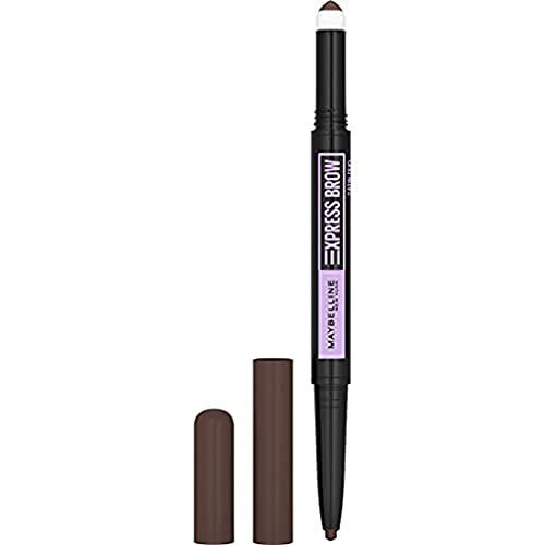 Maybelline New York - Crayon à Sourcils - Express Brow Satin Duo Crayon et Poudre - Teinte : Dark Brown (04)