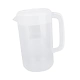 Toyvian Jarra de Agua Fría Transparente Tapa y Asa Resistente con Medidor para Uso Doméstico y Reuniones Familiares