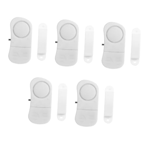Gatuida 5 piezas Alarma de Seguridad Inalámbrica para Puerta y Ventana Sensor Magnético Compacto para Sistema de Alarma Doméstica Fácil Instalación y Funcionamiento Simple
