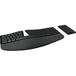 Microsoft Sculpt Ergonomic for Business clavier RF Wireless QWERTY Anglais Noir - Claviers (Standard, Sans fil, RF Wireless, QWERTY, Noir)