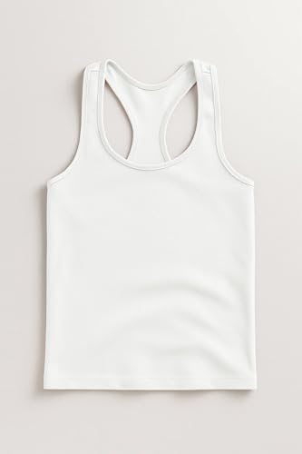 Image of Kurve Premium Girls Seamless Supersoft Wide Strap Comfortable Racerback Tank (Made with Love in The USA)