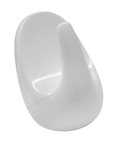Fackelmann Tecno Gancio Adesivo, Plastica, Bianco