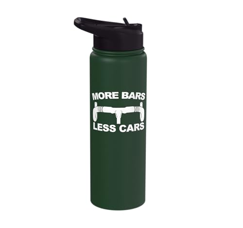 More Bars and Less Cars Stainless Steel Insulated Water Bottle