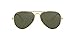 Price comparison product image Ray-Ban Men's Aviator Sunglasses, Gold (001/58), 62 mm UK