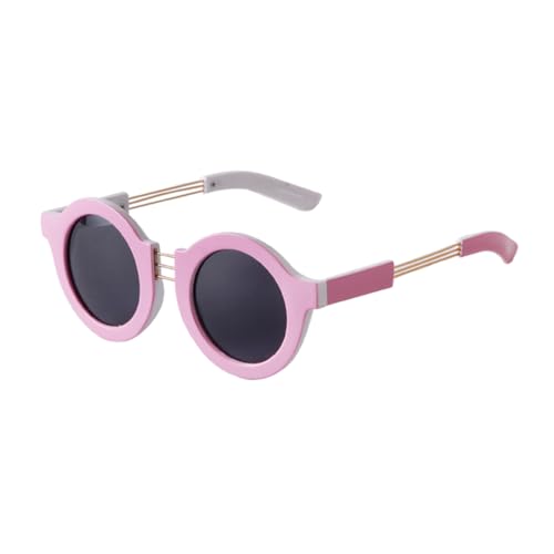 Lunettes de soleil rondes vintage steampunk léopard à haute protection UV