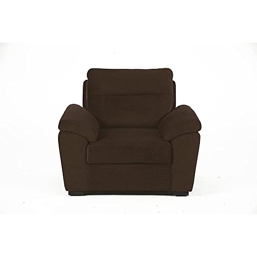 Image of Wakefit Sofa Set | 3 Year Warranty | Sofa 4 Seater, 4 Seater Sofa for Living Room, Wooden Sofa Set, Sofa Set 2+1+1 Seater - Lounger(Malphino : Dark Earth)