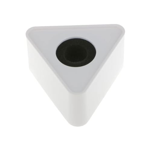Image of GIFTMAX Mic Logo Station - Self-Adjusting Mic Flag for Wireless Microphones, Portable ABS Injection Identifier for Interviews & News Reporting (Triangle)