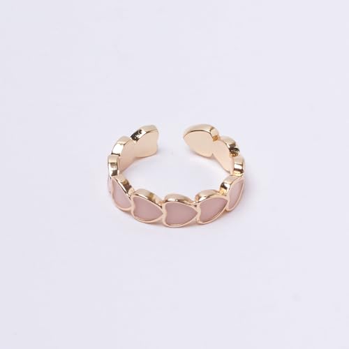 Image of SALTY Anti Tarnish Finger Ring for Women | Adjustable Fancy Jewellery Design | Fashion Accessories for Girls | Minimal Jewelry | Gift for Diwali, Christmas, Marriage, Birthday