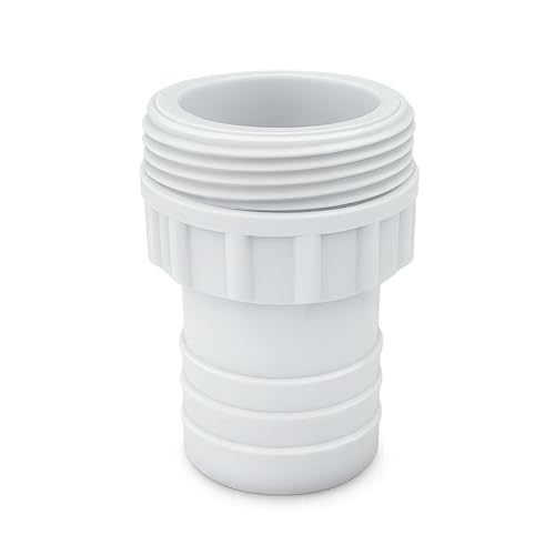 Racor Manguera Piscina 38mm Adaptador Aspiracion Filtracion Skimmer Limpiafondos Mantenimiento Piscinas Spa Conexion Segura sin Fugas (Racor móvil roscado)