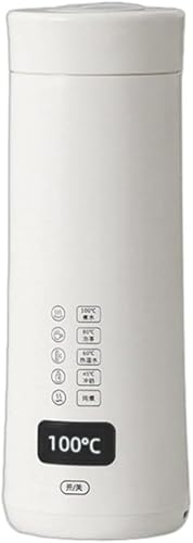 [Ambety] �g�їp�d�C�P�g���A�o���E���s�p���M�����������J�b�v�A�~�j���^�ASUS304�X�e�����X���d�C�|�b�g�A450ml�X�}�[�g�T�[���X�^�b�g�A�^��f�M�ALCD���x�\���AType-C�ڑ��A�󕰂��h�~�A4�i�K���x���߁B (�z���C�g)