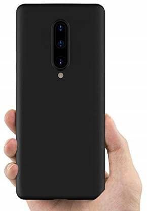 Image of Mobile Back Cover Case for Oneplus 8 | One Plus 8 | 1+8 (Silicone Case|CameraProtection|Black SC1510)