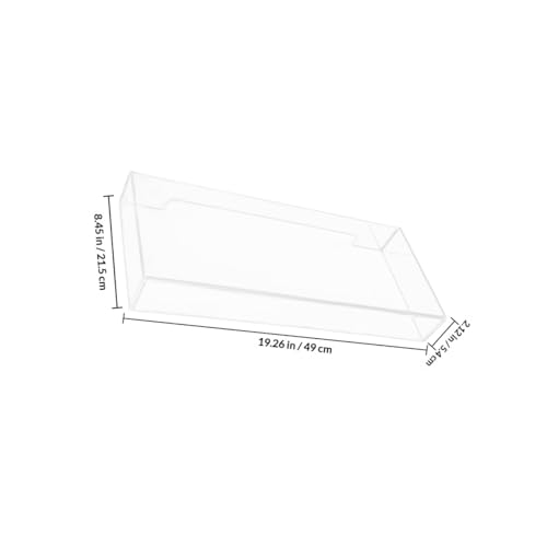 Funda de teclado acrílica transparente, protector desmontable resistente al polvo 2