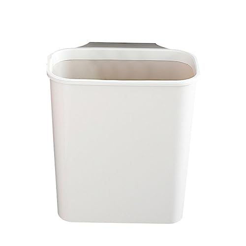 Caneca de basura para puerta de cocina blanca plástica