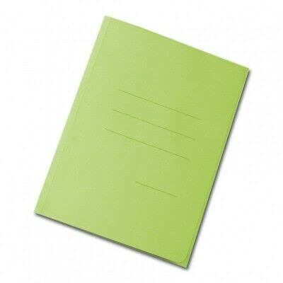 GLOBUS 3 Flap Folders Ruby Green Pack of 50, White