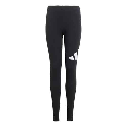 adidas Mädchen Essentials LINEAR Logo Leggings, Black/White, 11-12 Years