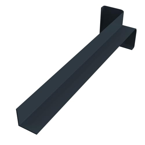 Façade d'angle interne résistant 90 degrés anthracite bois pour masquer les vides - 2