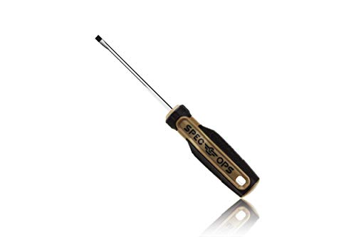 Image of Spec Ops Tools Screwdriver for Professional Construction & Jobsite Use, Magnetic Tip, Slotted, 3 /16 inch x 4 inch
