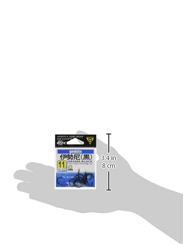 がまかつ バラ針 伊勢尼 黒 11号