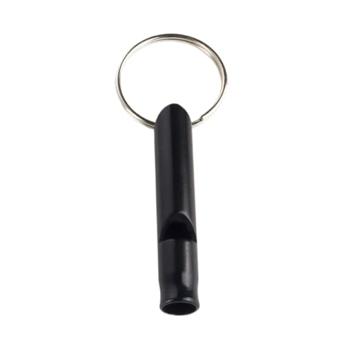 Vnakrny Whistle 100Pcs Aluminum Alloy Survival Whistle for Outdoor Adventures For Emergency Whistle(Black)