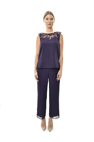 Image of Le Bos Women's 3 Piece Short Sleeve Day to Dinner Pant Set