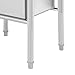 CRYBY Mop Sink, Floor Mop Sink Stainless Steel Utility Sink with Faucet and Cleaning Tool Rack, 220.46lbs Capacity Commercial Utility Room Service Mop Basin Mop Tub for Laundry Room, Bathroom