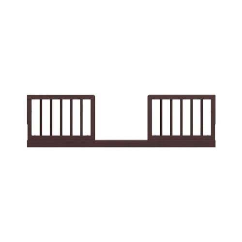 Image of Storkcraft & Graco Toddler Safety Guardrail Kit with Dowels (Espresso) - GREENGUARD Gold Certified, Converts Compatible Storkcraft & Graco Crib to Toddler Bed, Kit Includes 2 Toddler Guardrails