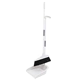 MOBUTOFU Besen und Kehrschaufel Set Weicher Borstenbesen mit Ergonomischem Griff Stabiler Staubbehälter Flexibler Haushaltsreinigungsbesen für Effektive Bodenreinigung Kehrt Staub und