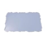 Bandeja de silicona para tartas, molde para tazas de frutas, molde de forma especial, irregular, bandeja grande para servir alimentos, removedor de moho, limpiador de gel