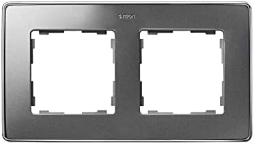 Simon - 8201620-093 Frame 2 elem Detail Alum Cold Base Chrome ref. 6558413002, Aluminium