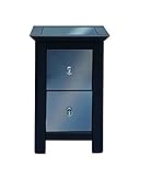  Netfurniture Année Petite table de chevet 2 tiroirs