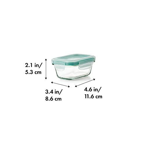 Oxo Good Grips 4 Ounce Smart Seal Glass Rectangle Food Storage Container #TOP1