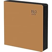Agenda 2022 2023 - Cuero Regenerado - Clay - Día Página - Tamaño A5 - 15 x 21 cm - Idioma: Español - Inglés - Incluye dos cintas de registro y pegatinas - Kunnui