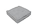 Soleil d'Ocre 007032 Panama Coussin Tapissier Coton Gris Clair 50 x 50 x 10 cm