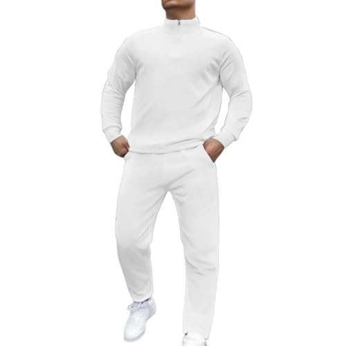 Costume de mariage blanc pour homme avec veste et pantalon ajustés pour cérémonie d'été