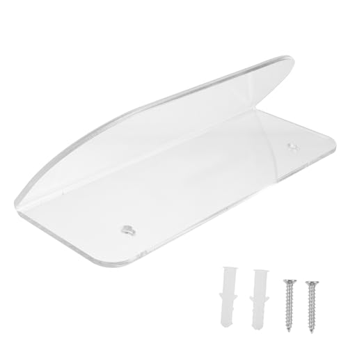 STOBAZA Acrylic Skateboard Wall Mount Rack Transparent Skateboard Display Hanger Snowboards and Kiteboards Sturdy and Easy to Install Space-saving Design