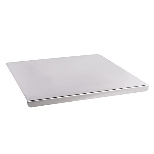Stainless Steel Worktop Protector 50 x 50 cm Large Countertop Saver Trivet with 10 Non Slip Feet Heat Resistant Cutting Board Coffee Machine Stand | M&W