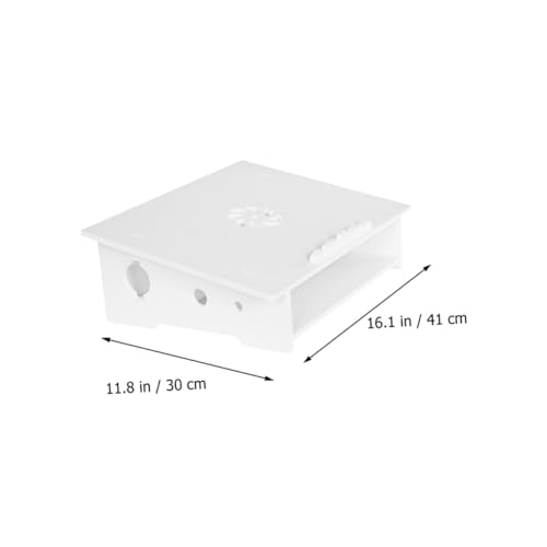 Soporte portátil para laptop Toddmomy blanco miniatura 2